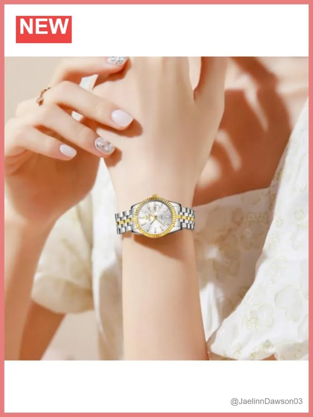 Women's Casual Stainless Steel Watch, Elegant Diamond Roman Numerals Dress Watch
